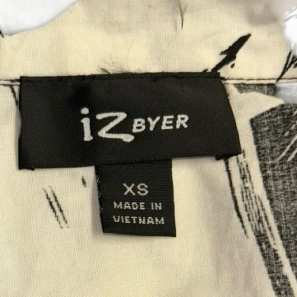 Iz Byer Sleeveless Shirt Dress – XS black and white Vintage 90’s - Picture 7 of 7